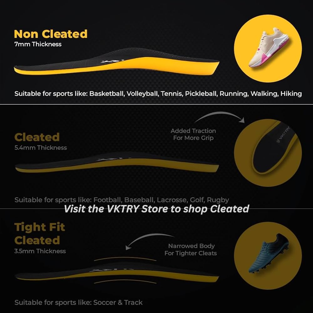 Amazon.com: VKTRY Gold for Non-Cleated Shoes - Carbon Fiber